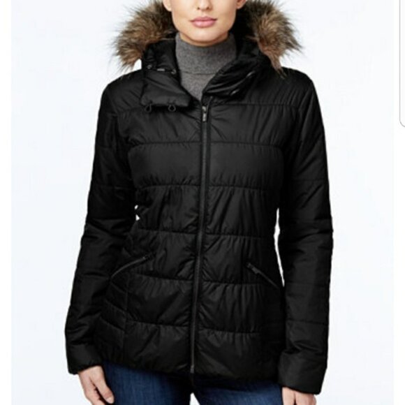 Columbia Sparks Lake Hooded Thermal Coil Jacket Puffer Quilted Black Small - Picture 1 of 10